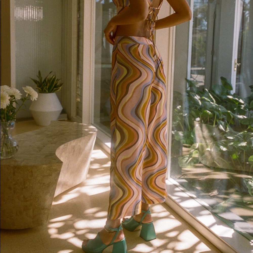 urban outfitters olympia scarf pants nwt